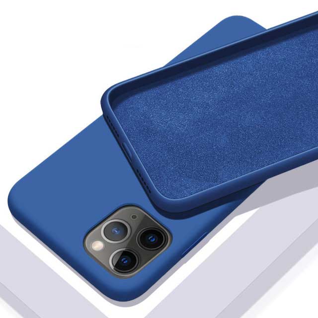 Bluish Green Silicon Case For iPhone 12 Pro Max